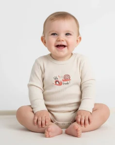 Body avec manche beige 1