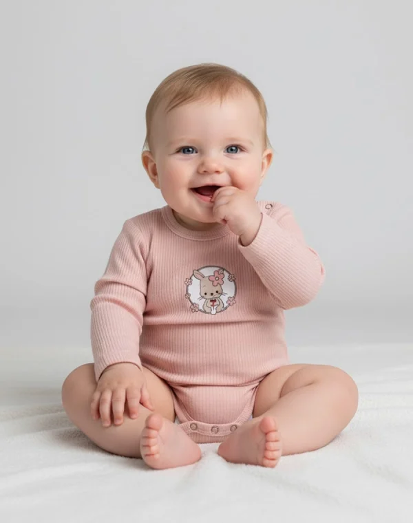 Second image of Body avec manche rose