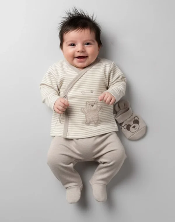 Second image of Pyjama cotton croisé Little BEAR