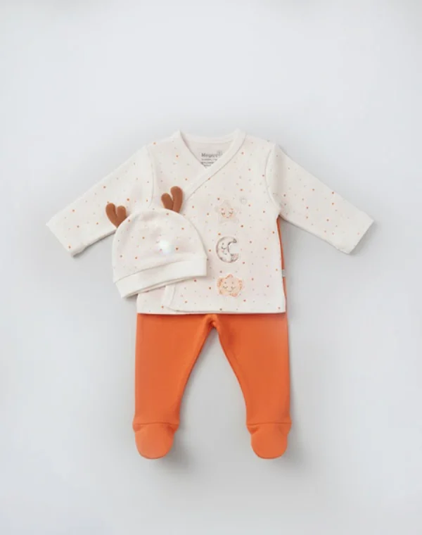Pyjama cotton croisé Orange
