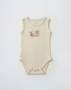 body sans manches beige