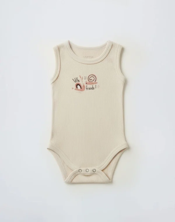 body sans manches beige