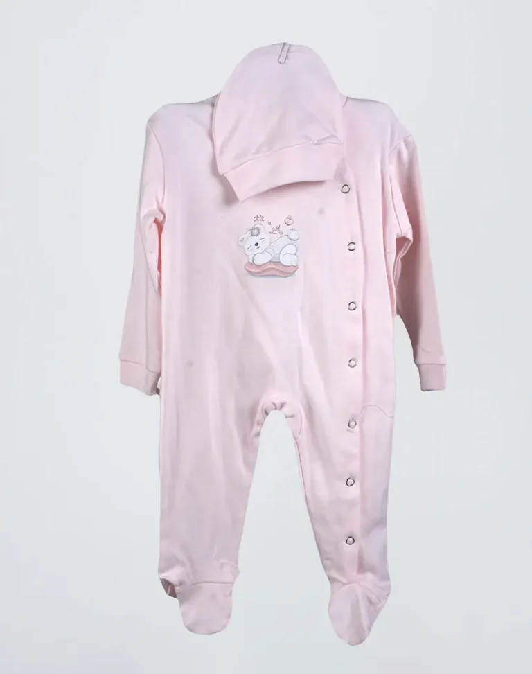 grenouillère coton avec bonnet min