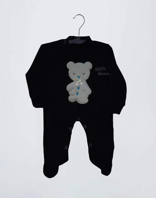 grenouillère velour ours