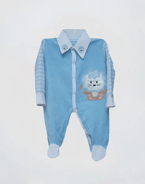 Grenouillere velour-rasé Lion