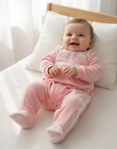 grenouillere velour-rasé rose2