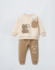 pyjama cotton marron2