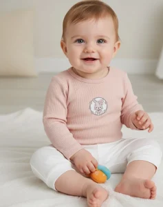 tricot avec manches rose