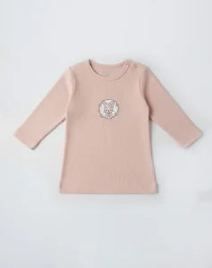 tricot avec manches rose1
