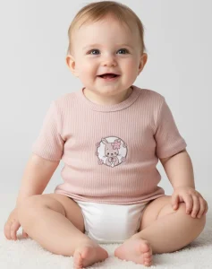 tricot rose demi manche1